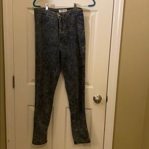 American Apparel Stone Washed High Waist Jean